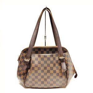 Louis Vuitton LV Hand Bag  Ebene Belem Brown Damier